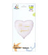 Mylar Will you marry me? MiniShape Heart 4" cf. 5pcs