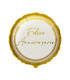Mylar Happy Anniversary Gold Round MiniShape 9" cf. 5pcs