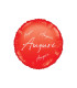 Mylar Greetings in Cursive Red Glossy Round 18" 1pc