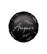 Mylar Greetings in Italic Glossy Black Round 18" 1pc