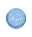 Mylar Greetings in Italic Blue Macaron Glossy Round 18" 1pc