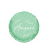 Mylar Greetings in Cursive Green Macaron Glossy Round 18" 1pc