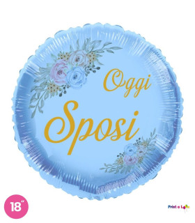 Mylar Today Newlyweds Vintage Sugar Paper Round 18" 1pc