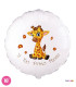 Mylar Your First Month Giraffe Round 18" 1pc