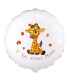 Mylar Your First Month Giraffe Round 18" 1pc