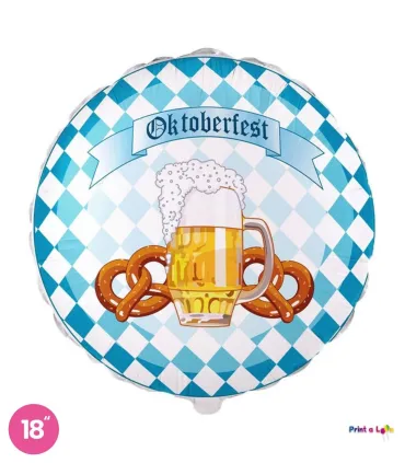 Mylar Oktoberfest Round 18" 1pc
