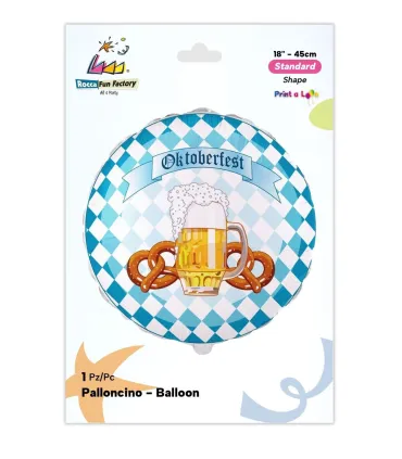 Mylar Oktoberfest Round 18" 1pc