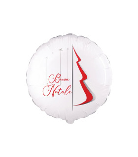 Mylar Merry Christmas Design Round 18" 1pc