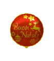 Mylar Merry Christmas Red Gold Round 18" 1pc