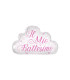 Mylar My Baptism Pink Cloud 20" 1pc