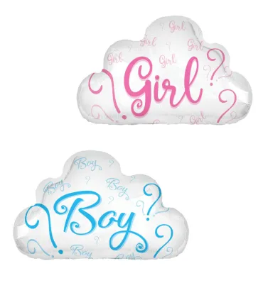 Mylar Baby Shower Boy Girl Cloud 20" 1pc