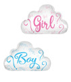 Mylar Baby Shower Boy Girl Cloud 20" 1pc