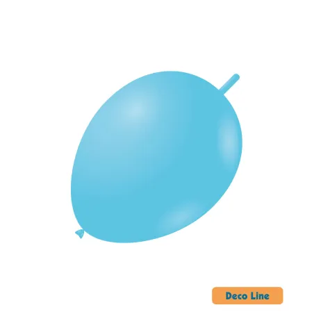 11" Linking Sky Blue 211 Rocca Decorator Line Latex Balloons bag of 50pcs
