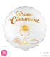 Mylar First Communion Gold Shaded Round 18" 1pc