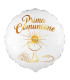Mylar First Communion Gold Shaded Round 18" 1pc