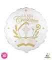 Mylar My Confirmation White Round 18" 1pc
