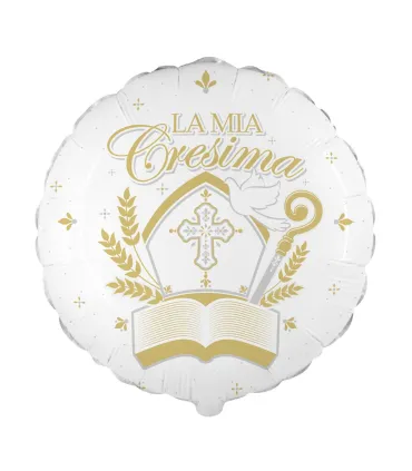 Mylar My Confirmation White Round 18" 1pc