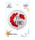Mylar I Love You with Hearts Round 18" 1pc