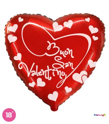 Mylar Happy Valentine's Day Cursive Heart 18" 1pc