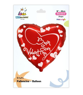 Mylar Happy Valentine's Day Cursive Heart 18" 1pc