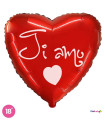 Mylar I Love You Cursive Heart 18" 1pc