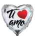 Mylar I Love You Silver Heart 18" 1pc