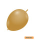 11" Linking Mocha Brown 209 Rocca Decorator Line Latex Balloons bag of 50pcs