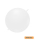 18" Linking White 200 Rocca Decorator Line Latex Balloons bag of 10pcs