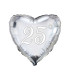 Mylar 25° Silver Heart MiniShape 9" cf. 5pcs