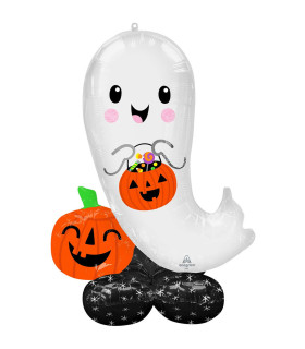 Mylar Halloween Ghost Airloonz h53" 1pc