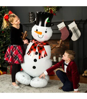 Mylar Airloonz Snowman h55" 1pc