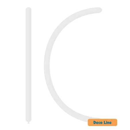 160 Modelling White 200 Rocca Decorator Line Latex Balloons bag of 100pcs