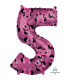 Mylar Minnie Forever Number 5 Pink 34" 1pc