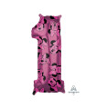 Mylar Minnie Forever Number 1 Pink 26" 1pc