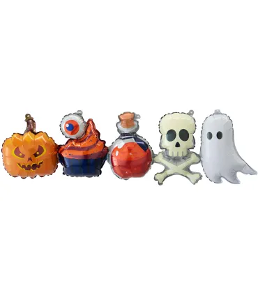 Mylar Halloween Banner with Straw Ribbons w40" 1pc