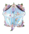 Mylar House of Love with 3D Wedding Rings h34" 1pc
