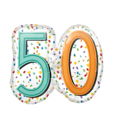 Mylar 50 Multicolor SuperShape w25" 1pc