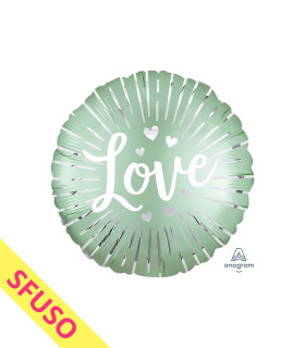 Mylar Love Explosive Satin Round 18" Loose