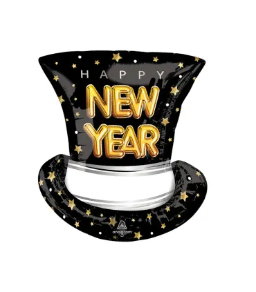 Mylar Happy New Year Top H24" H24" 1pc