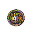 Mylar Happy Halloween Round MiniShape 9" pack 5pcs