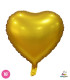 Mylar Satin Gold Heart 18" 1pc