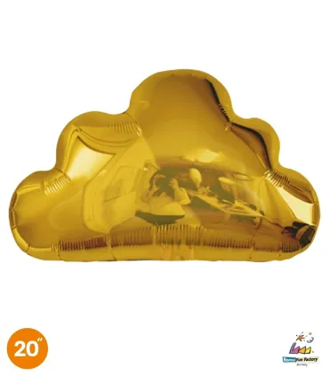Mylar Cloud Gold 20" 1pc