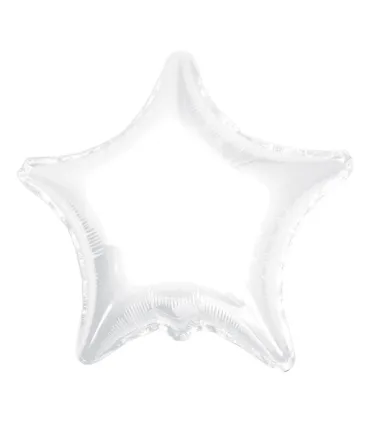 Mylar Star White 18" 1pc