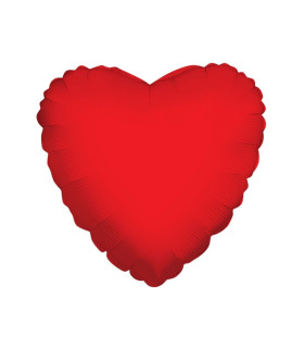 Mylar Red Heart 9" with valve pack. 5pcs
