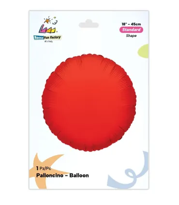 Mylar Round Red 18" 1pc