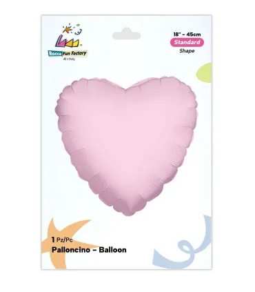 Light Pink Heart Mylar 18" 1pc