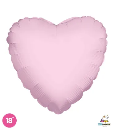 Light Pink Heart Mylar 18" 1pc