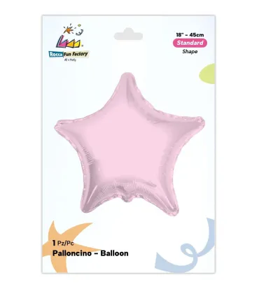 Mylar Star Light Pink 18" 1pc