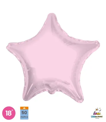 Mylar Star Light Pink 18" 1pc