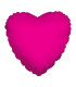 Mylar Heart Fuchsia 18" 1pc